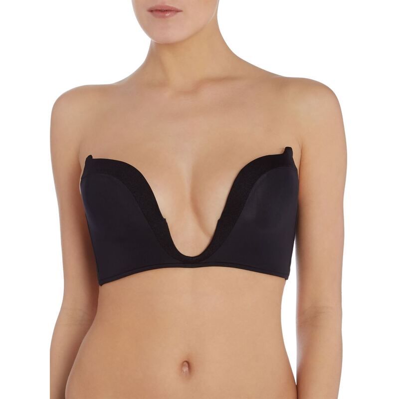 ワンダーブラ レディース アンダーウェア ブラジャー Wonderbra Ultimate plunge bra Black ブラック