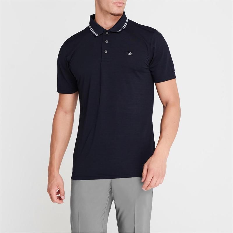 カルバンクラインゴルフ メンズ トップス ポロシャツ Calvin Klein Golf Polo Navy Marl マール
