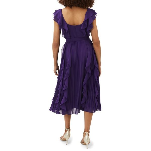 フェイズ・エイト レディース トップス ワンピース プリーツ Phase Eight Bailey Pleated Dress Violet バイオレット