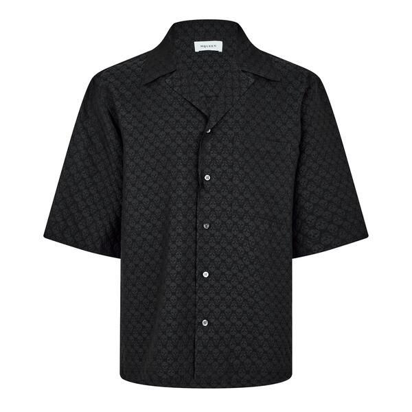 アレキサンダー・マックイーン メンズ トップス シャツ Alexander McQueen Bowling Shirt Black ブラック