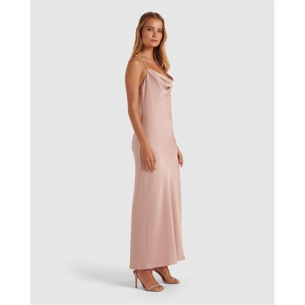 フォーエバーニュー レディース トップス ワンピース サテン Forever New Hannah Diamante Strap Satin Dress Blush ブラッシュ
