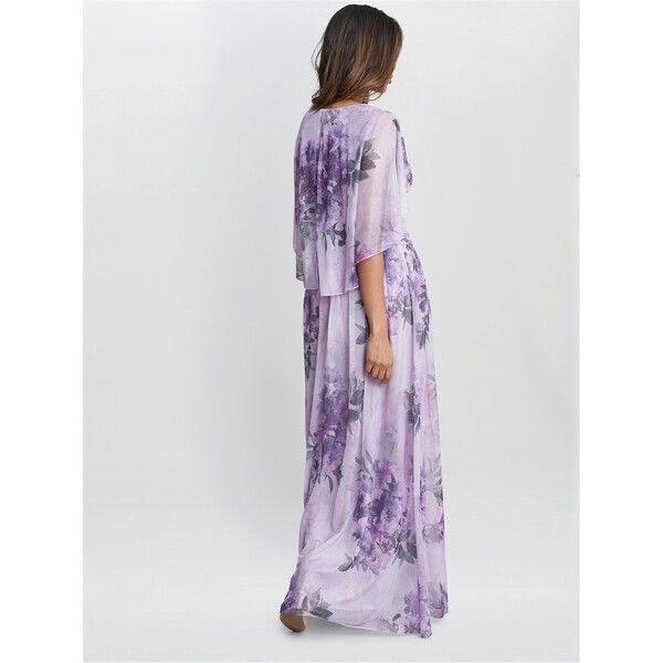 ジーナバッコーニ レディース トップス ワンピース マキシワンピース オーバーレイ マキシ Gina Bacconi Caroline Maxi Dress With Overlay Sleeves BLUSH ブラッシュ