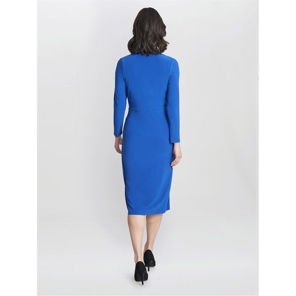 ジーナバッコーニ レディース トップス ワンピース ラップワンピース ジャージー Gina Bacconi Gloria Jersey Wrap Dress COBALT コバルト