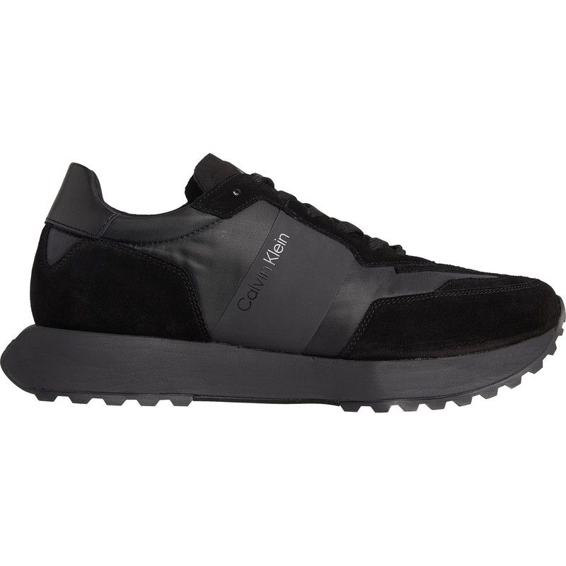 カルバンクライン メンズ シューズ スニーカー スエード Calvin Klein Suede Trainers BlackBlack 00U ブラック