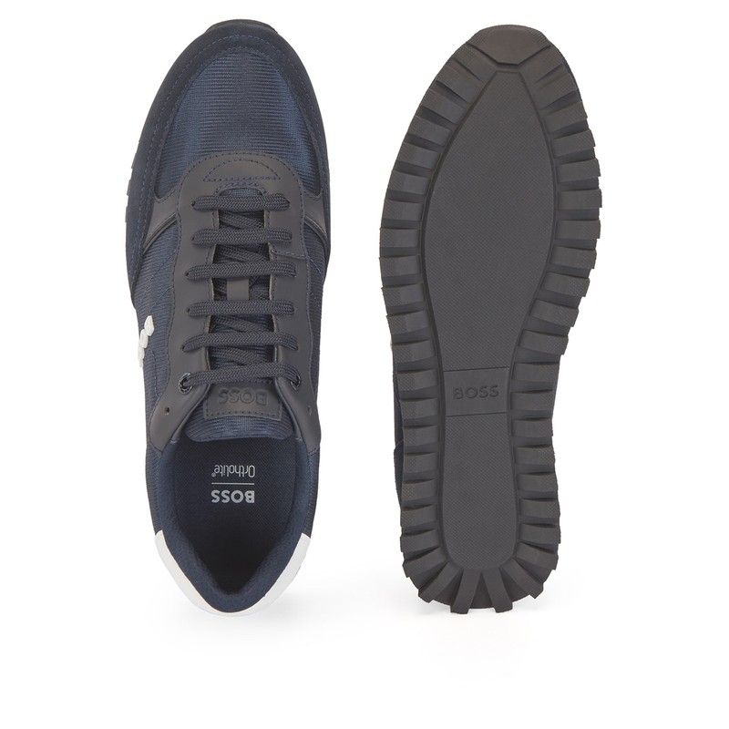 ボス メンズ シューズ スニーカー Boss Parkour Running Trainers Navy 401 ネイビー