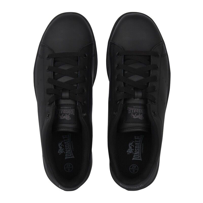ロンズデール メンズ シューズ スニーカー レザー Lonsdale Leyton Leather Mens Trainers BlackBlack ブラック ロンズデール メンズ シューズ スニーカー レザー Lonsdale Leyton Leather Mens Trainers BlackBlack ブラック