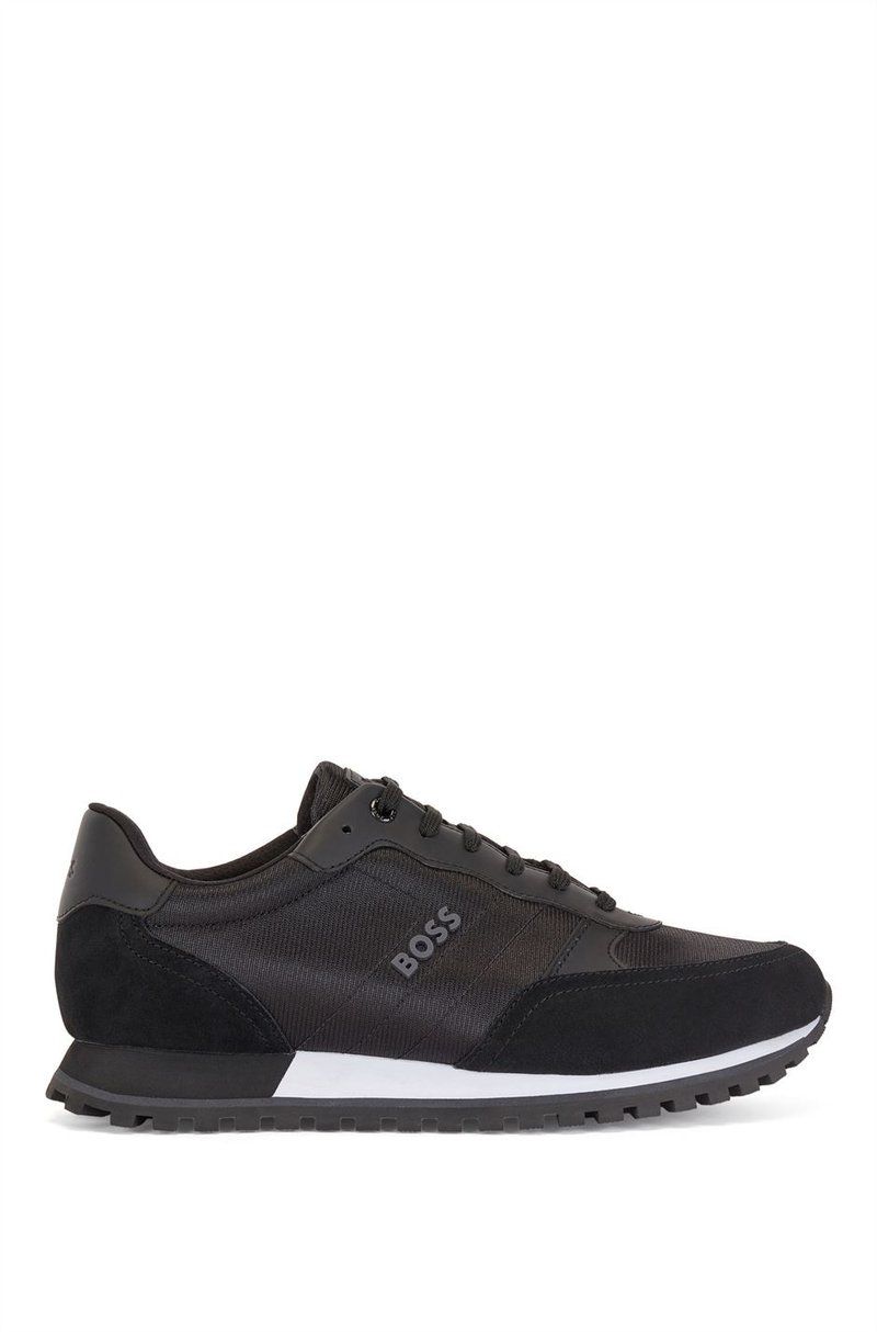 ボス メンズ シューズ スニーカー Boss Parkour Running Trainers Black 001 ブラック