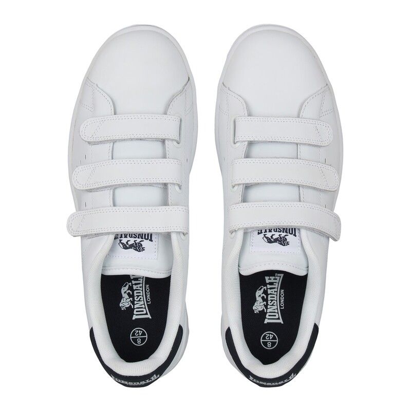 ロンズデール メンズ シューズ スニーカー Lonsdale Leyton Mens Trainers WhiteNavy ホワイト