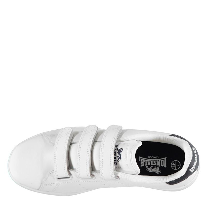 ロンズデール メンズ シューズ スニーカー Lonsdale Leyton Mens Trainers WhiteNavy ホワイト
