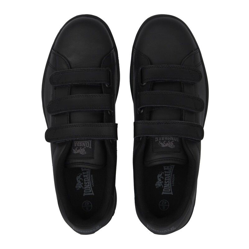 ロンズデール メンズ シューズ スニーカー Lonsdale Leyton Mens Trainers BlackBlack ブラック