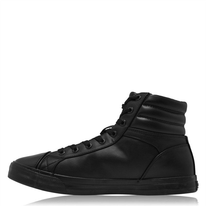 ソウルカル メンズ シューズ スニーカー SoulCal Asti Hi Mens Trainers BlackBlack ブラック