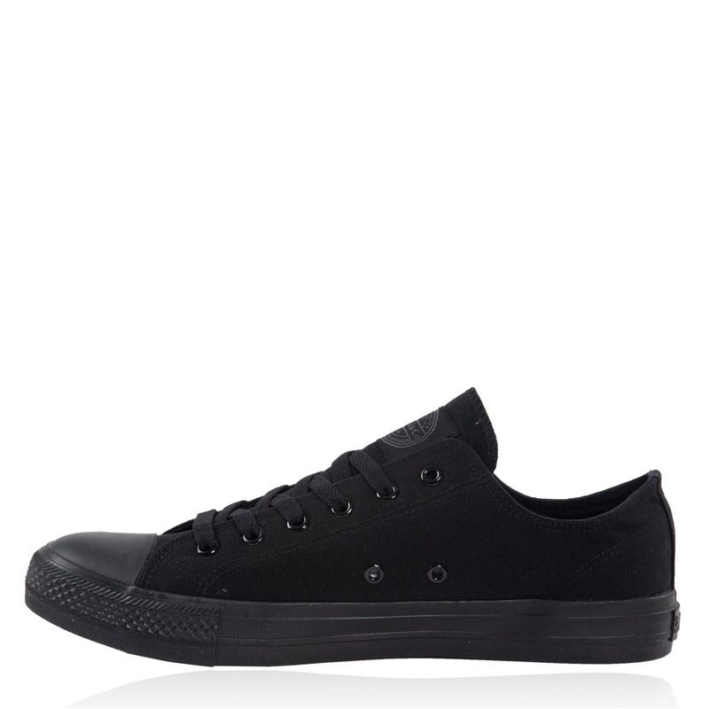 ソウルカル メンズ シューズ スニーカー SoulCal Canvas Low Mens Trainers BlackBlack ブラック