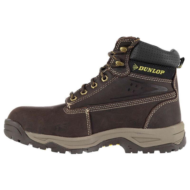 ダンロップ メンズ シューズ ブーツ・レインブーツ Tシャツ キャップ ブーツ Dunlop Safety On Site Steel Toe Cap Safety Boots Brown ブラウン