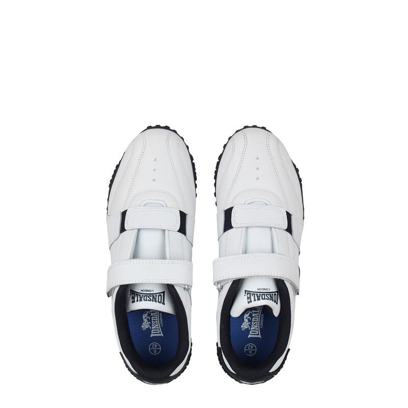 ロンズデール メンズ シューズ スニーカー Lonsdale Fulham Mens Trainers WhiteNavy ホワイト