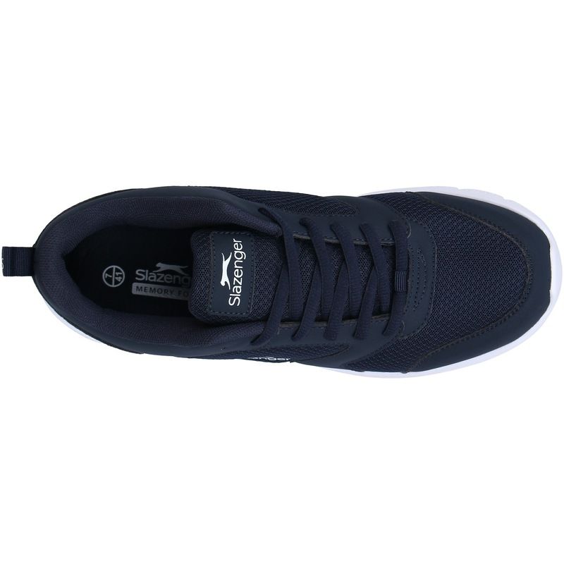 スラセンジャー メンズ シューズ スニーカー メッシュ Slazenger Force Mesh Sn00 NavyWhite ホワイト