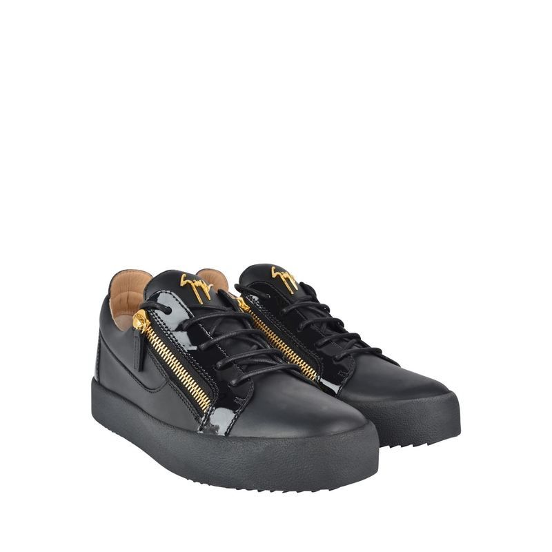 ジュゼッペザノッティ メンズ シューズ スニーカー GIUSEPPE ZANOTTI May Patent Trainers Black ブラック