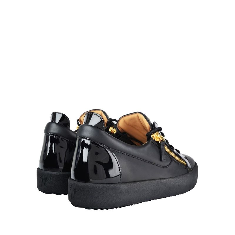 ジュゼッペザノッティ メンズ シューズ スニーカー GIUSEPPE ZANOTTI May Patent Trainers Black ブラック