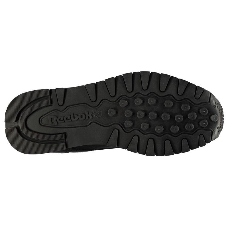 リーボック メンズ シューズ スニーカー レザー Reebok Classic Leather Mens Trainers Black ブラック