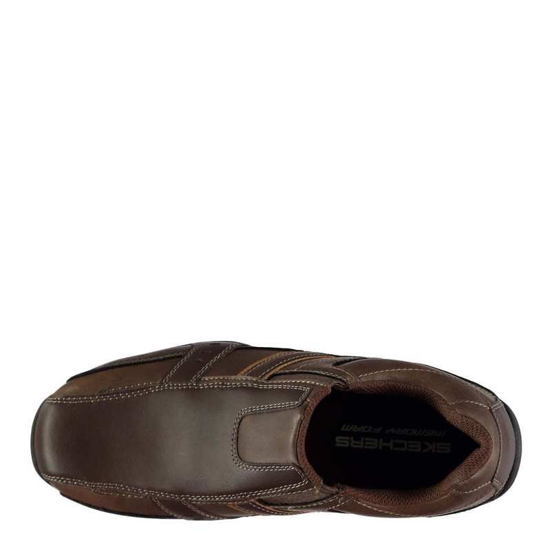 スケッチャーズ メンズ シューズ スニーカー Skechers Casual Slip On Shoes Mens Brown ブラウン スケッチャーズ メンズ シューズ スニーカー Skechers Casual Slip On Shoes Mens Brown ブラウン