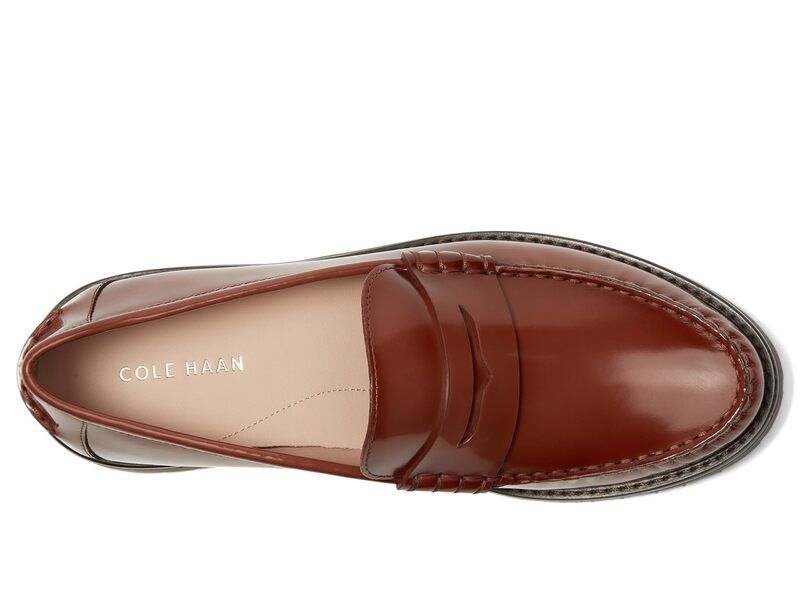 コールハーン レディース シューズ スリッポン・ローファー Cole Haan Treena Lug Loafers Dark Cuoio Box Leather