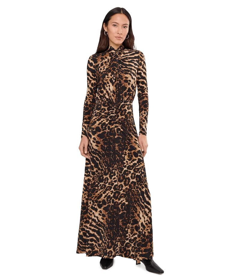 オールセインツ レディース トップス ワンピース AllSaints Mina Dress Pardus Honey Brown ブラウン