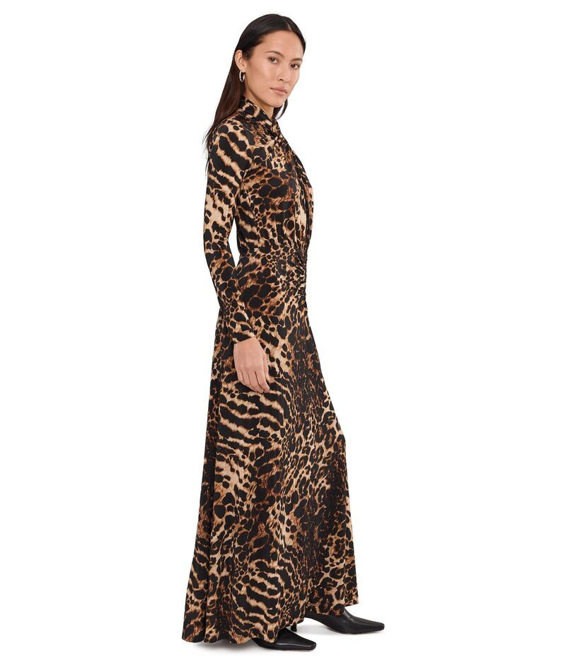 オールセインツ レディース トップス ワンピース AllSaints Mina Dress Pardus Honey Brown ブラウン オールセインツ レディース トップス ワンピース AllSaints Mina Dress Pardus Honey Brown ブラウン