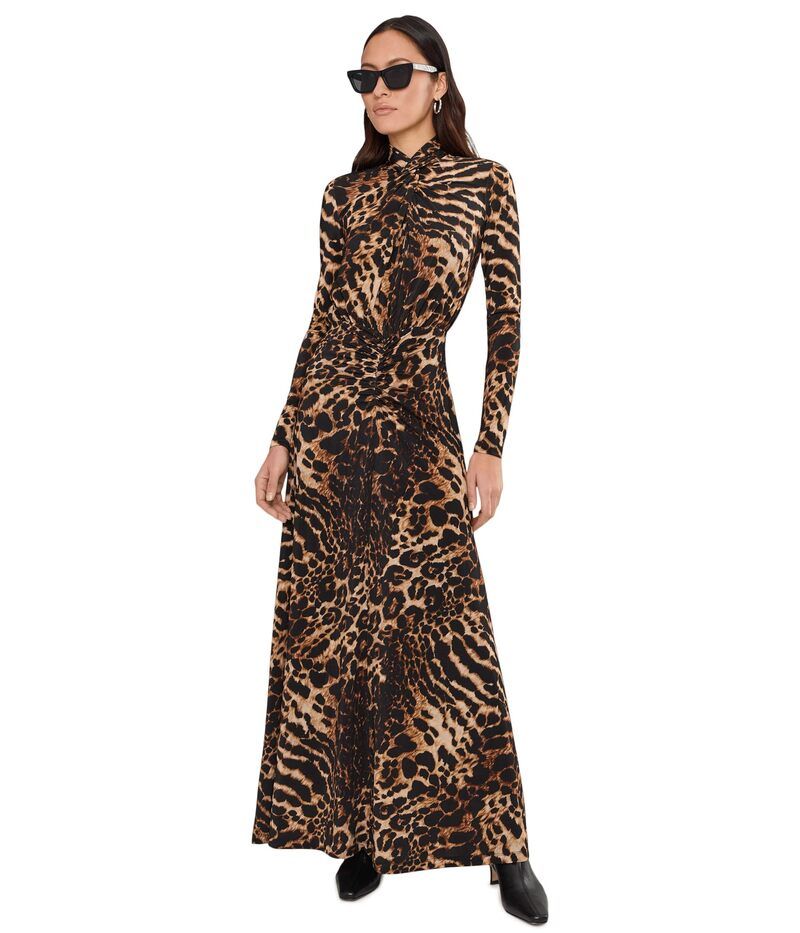 オールセインツ レディース トップス ワンピース AllSaints Mina Dress Pardus Honey Brown ブラウン オールセインツ レディース トップス ワンピース AllSaints Mina Dress Pardus Honey Brown ブラウン