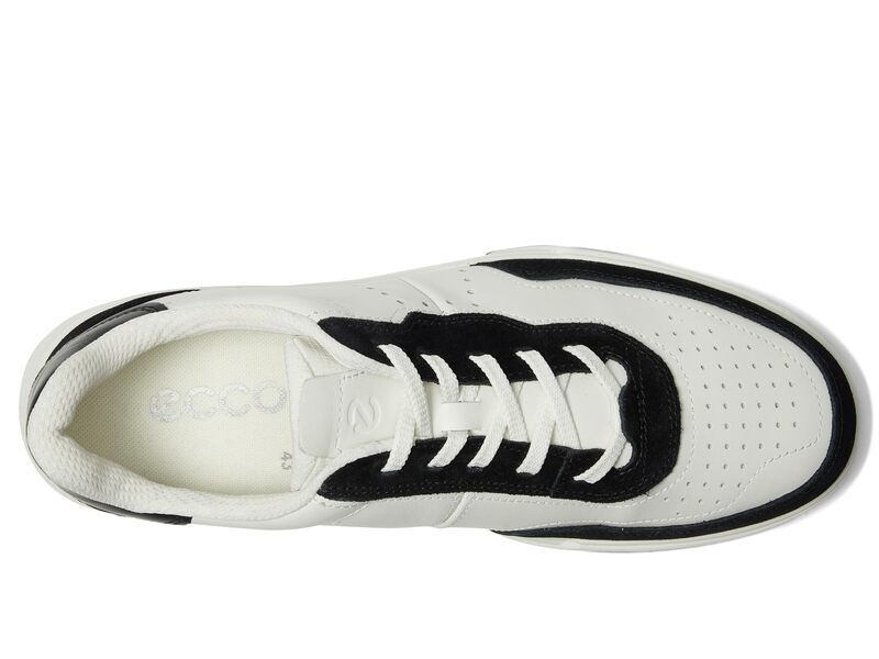 エコー メンズ シューズ スニーカー レース ECCO Street Court Lace Sneaker BlackWhite ホワイト エコー メンズ シューズ スニーカー レース ECCO Street Court Lace Sneaker BlackWhite ホワイト