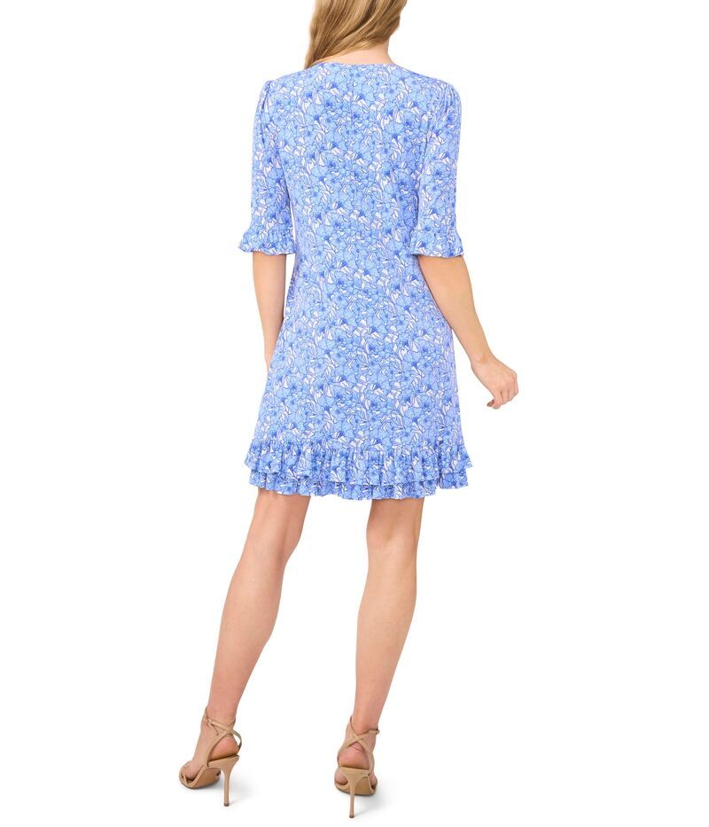 セセ レディース トップス ワンピース フリル裾 Vネック フリル ニット CeCe VNecknit Dress With Ruffle Hem New Ivory アイボリー