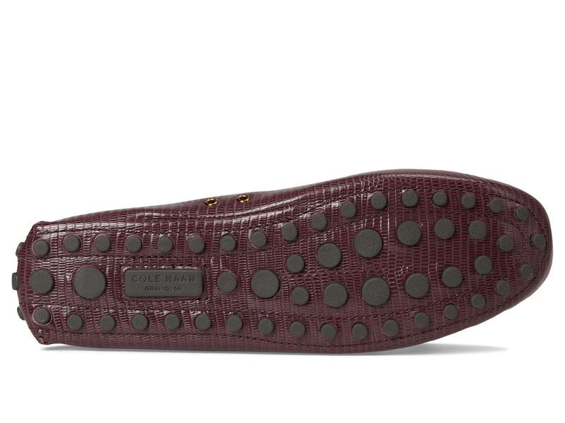 コールハーン レディース シューズ スリッポン・ローファー Cole Haan Gissella Drivers Black Garnet Lizard Print Leather ブラック
