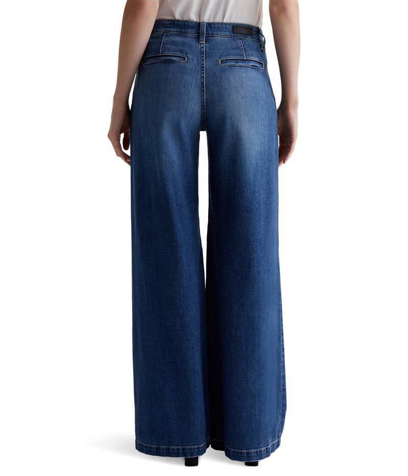 エージージーンズ レディース ボトムス デニムパンツ ワイドレッグ プリーツ AG Jeans Pleated Stella Wide Leg Palazzo in Provence
