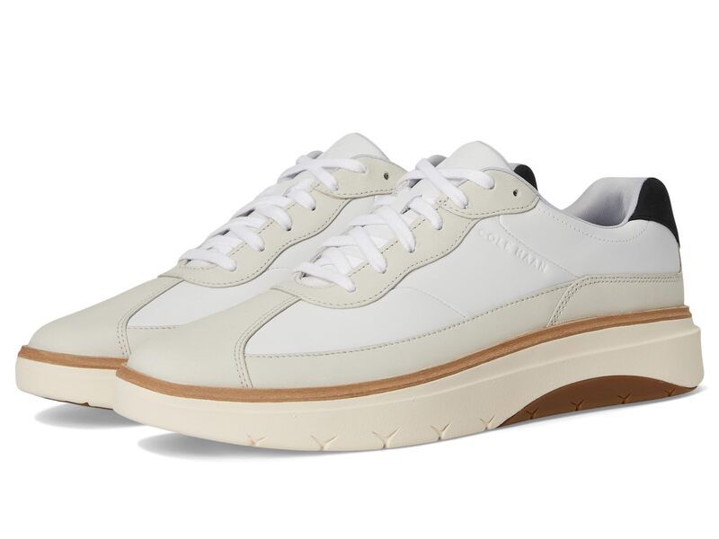 コールハーン メンズ シューズ スニーカー Cole Haan Grandpro Featherarc Bike Toe Sneakers Optic WhiteIvoryBlack ホワイト