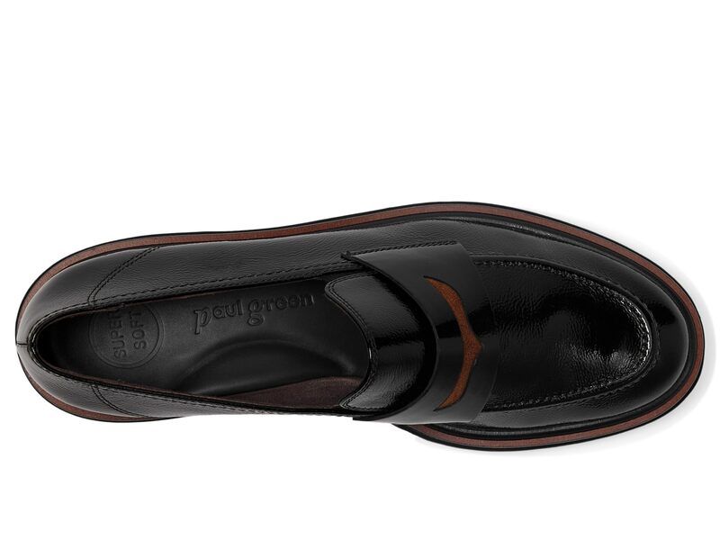 ポール・グリーン レディース シューズ スリッポン・ローファー Paul Green Wellesley Loafer Black Toffee Combo ブラック