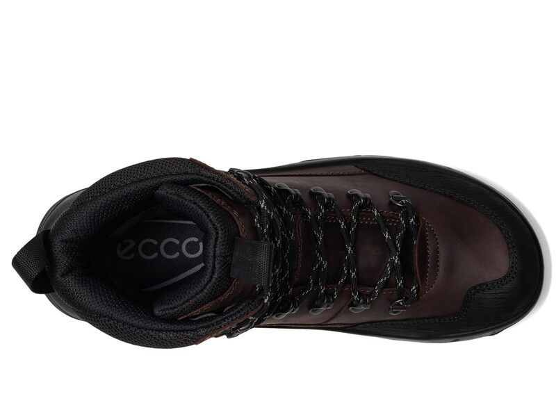 エコー メンズ シューズ ブーツ・レインブーツ レース ECCO Sport Offroad Waterproof High LaceUp Hiking Boots Black NubuckMocha Oil Nubuck ブラック