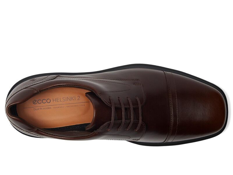 エコー メンズ シューズ オックスフォード キャップ ECCO Helsinki 20 Cap Toe Tie Oxford Potting Soil