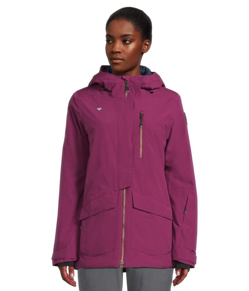 オバマイヤー レディース アウター コート ジャケット Obermeyer First Tracks Jacket Purple Falls パープル