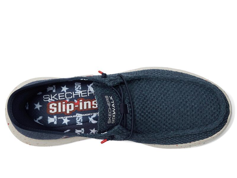 スケッチャーズ メンズ シューズ スニーカー SKECHERS Performance Go Walk Max Hands Free Slipins The American Dream Navy ネイビー