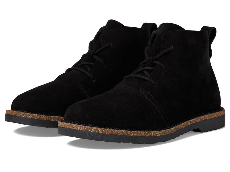 ビルケンシュトック レディース シューズ ブーツ・レインブーツ スエード レース Birkenstock Uppsala Mid LaceUp Suede Black ブラック
