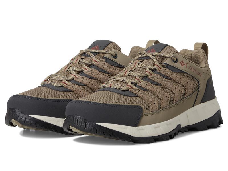 コロンビア メンズ シューズ ブーツ・レインブーツ Columbia Strata Trailowaterproof PebbleSpice