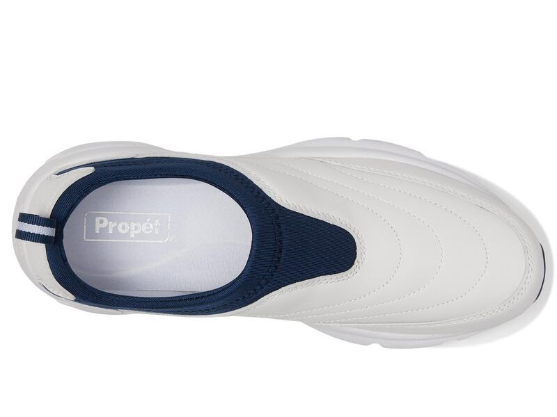 プロペット メンズ シューズ スニーカー Propet Stability Slipon WhiteNavy ホワイト
