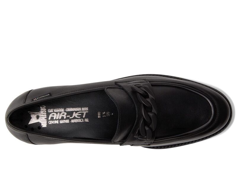 メフィスト レディース シューズ スリッポン・ローファー Mephisto Salka Black Silk Leather ブラック メフィスト レディース シューズ スリッポン・ローファー Mephisto Salka Black Silk Leather ブラック
