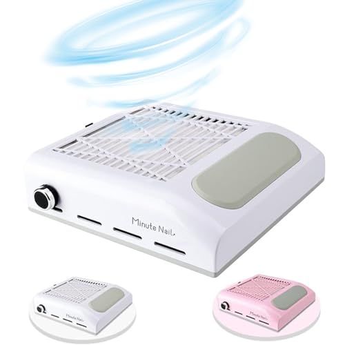 ミニット ネイルダストコレクター 集塵機 ネイルダストクリーナー セルフネイル ジェルネイル ネイルオフ ネイルケア 強力吸引 80W 4500rpm回転数 ネイルマシン フィルター付き ダストバッグ不要 12ヶ月 (ピンク)as 77000f47