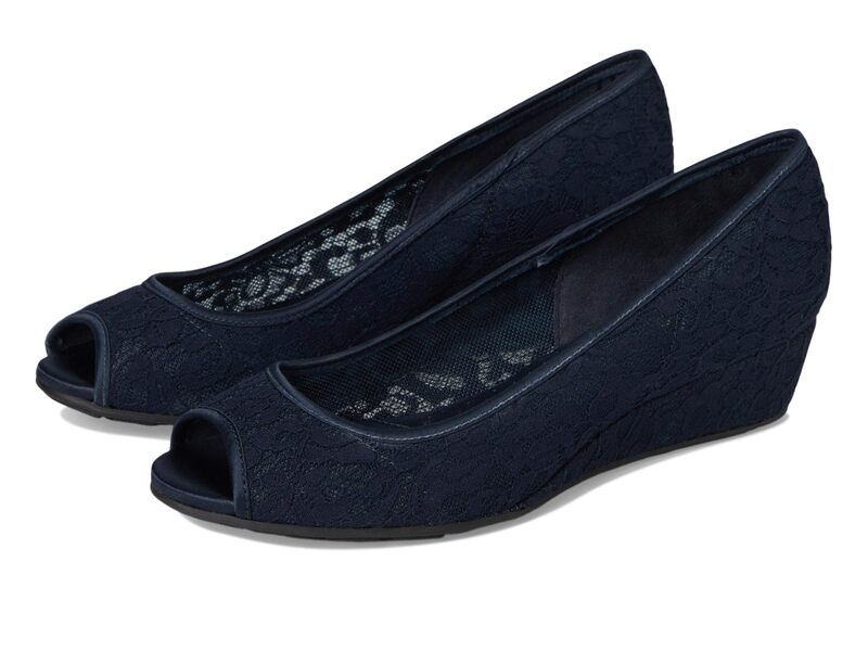 バンドリーノ レディース シューズ ブーツ・レインブーツ Bandolino Candra Navy Lace ネイビー