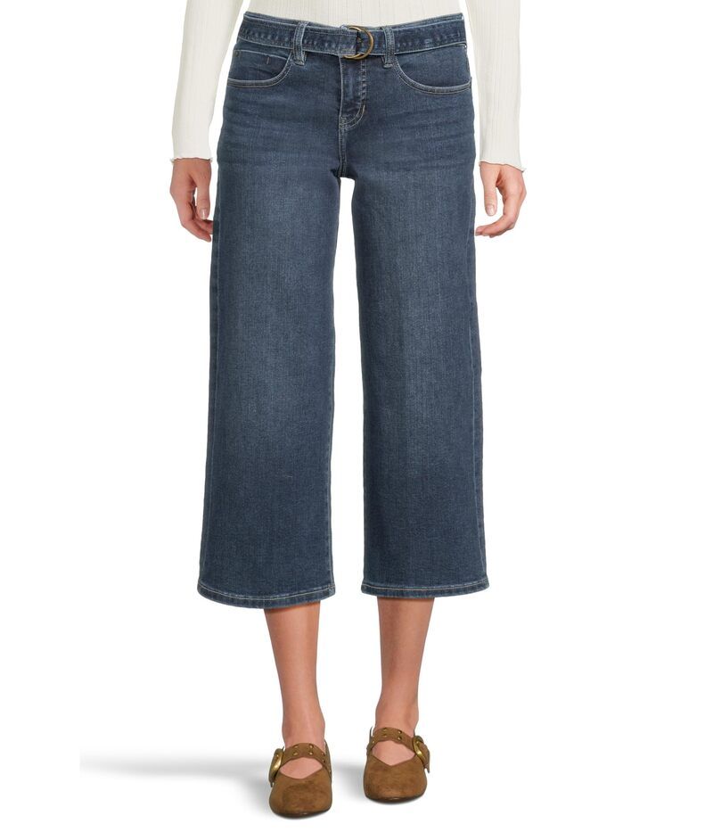 リヴァプール ロサンゼルス レディース ボトムス デニムパンツ ワイドレッグ プチ ジーンズ Liverpoolos Angeles Petite MidRise Belted Crop Wide Leg Jeans 25 Kerry