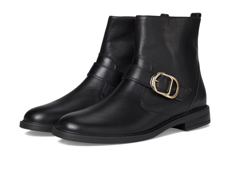 ポール・グリーン レディース シューズ ブーツ・レインブーツ Paul Green Dakota BT Black Leather ブラック