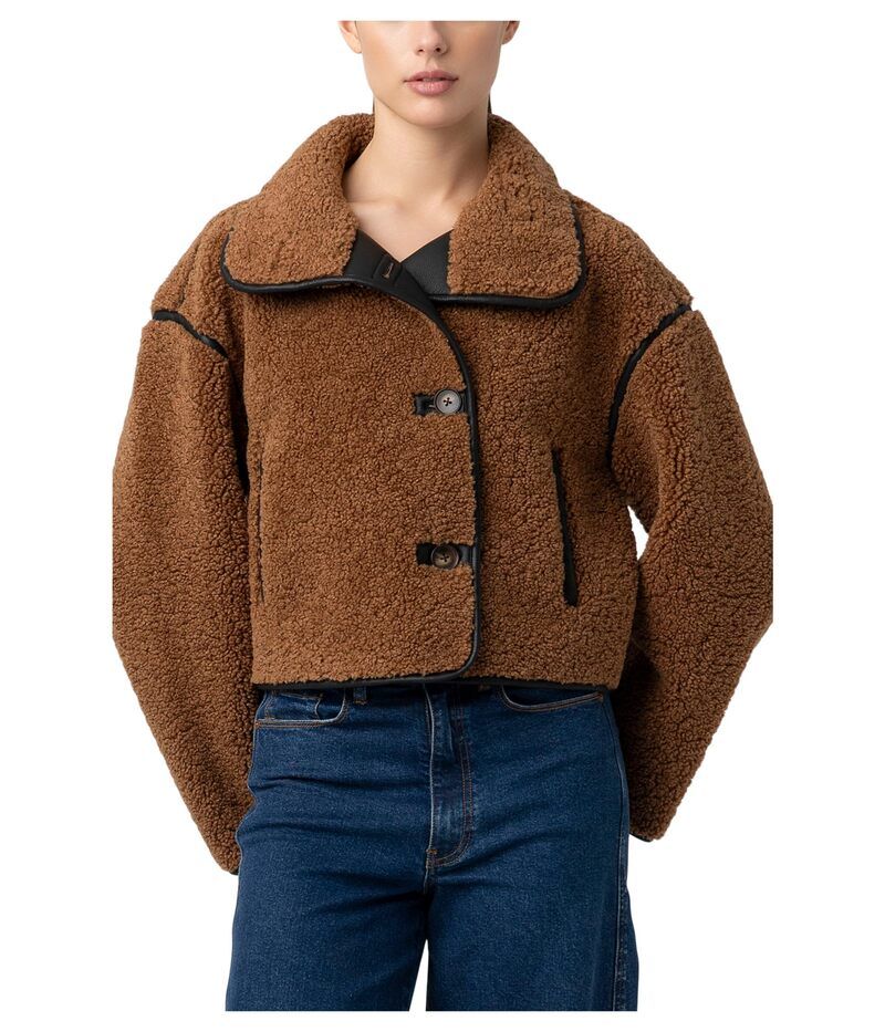 ブランクニューヨーク レディース アウター コート ジャケット Blank NYC Shearling Jacket Dirt Road