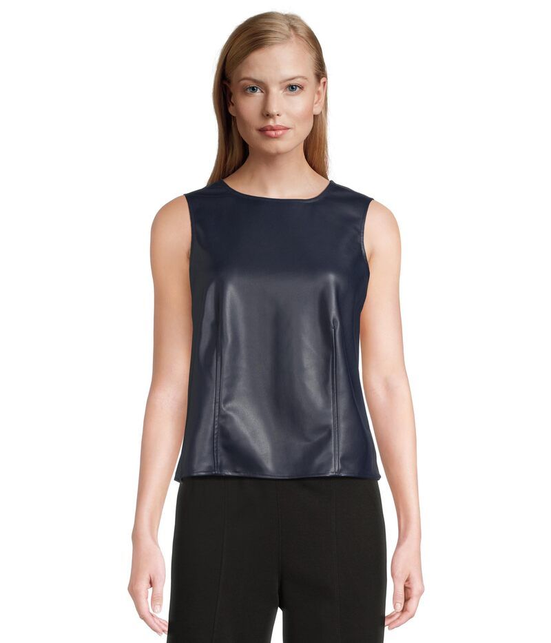 ヴィンスカムート レディース トップス シャツ ノースリーブ Vince Camuto Sleeveless Tank Classic Navy ネイビー