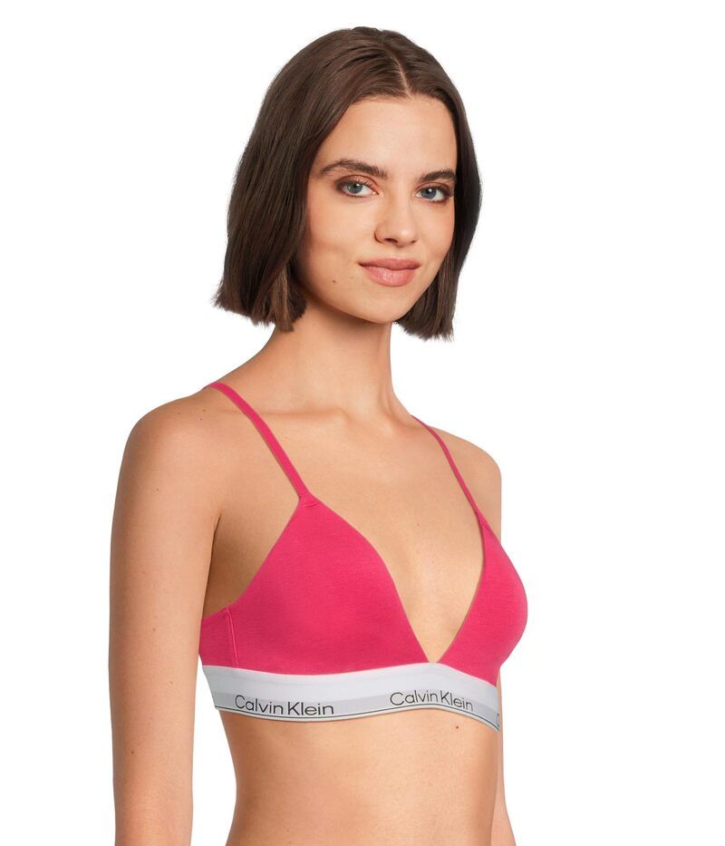 カルバン クライン アンダーウェア レディース ブラジャー コットン Calvin Klein Underwear Icon Cotton Modalightly Lined Triangle Bralette Pink ピンク