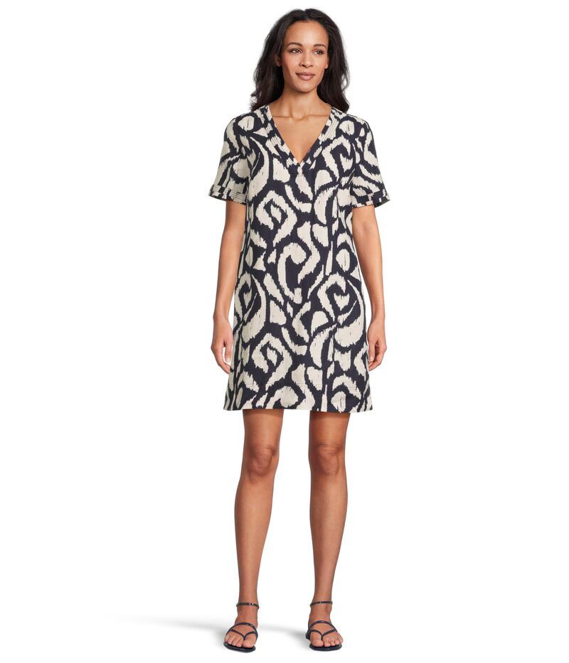 トッミーバハマ レディース トップス ワンピース Tommy Bahama Two Palms Inlet Ikat Short Sleeve Dress Coastline