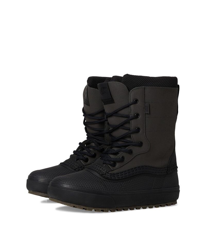 バンズ メンズ シューズ ブーツ・レインブーツ Vans Mte Standard Zip Waterproofaded Black ブラック